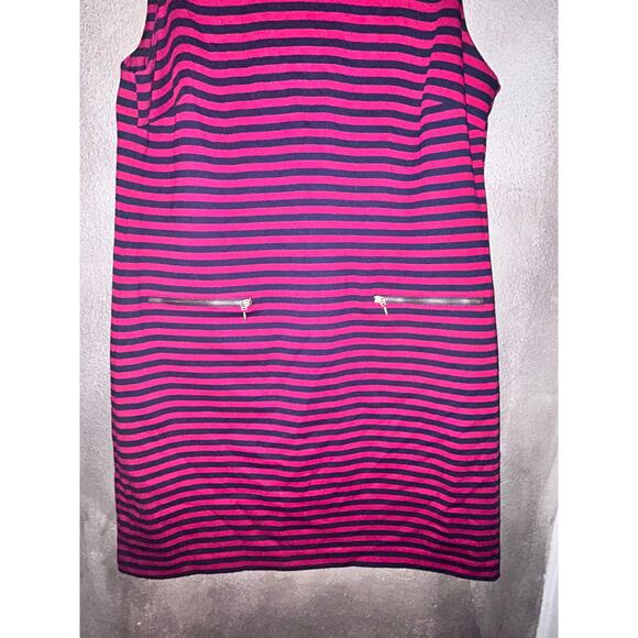 Tommy Hilfiger Nautical Preppy Studious Office Fisherman Red Navy Stripe Dress - Picture 4 of 10